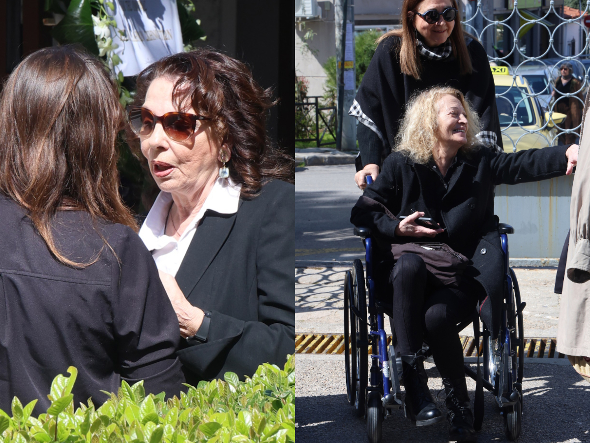 Γιώργος Πανουσόπουλος: Συγκινημένη η σύζυγός του, Μπέτυ Λιβανού στην κηδεία – Η σπάνια εμφάνιση της Λουκίας Πιστιόλα