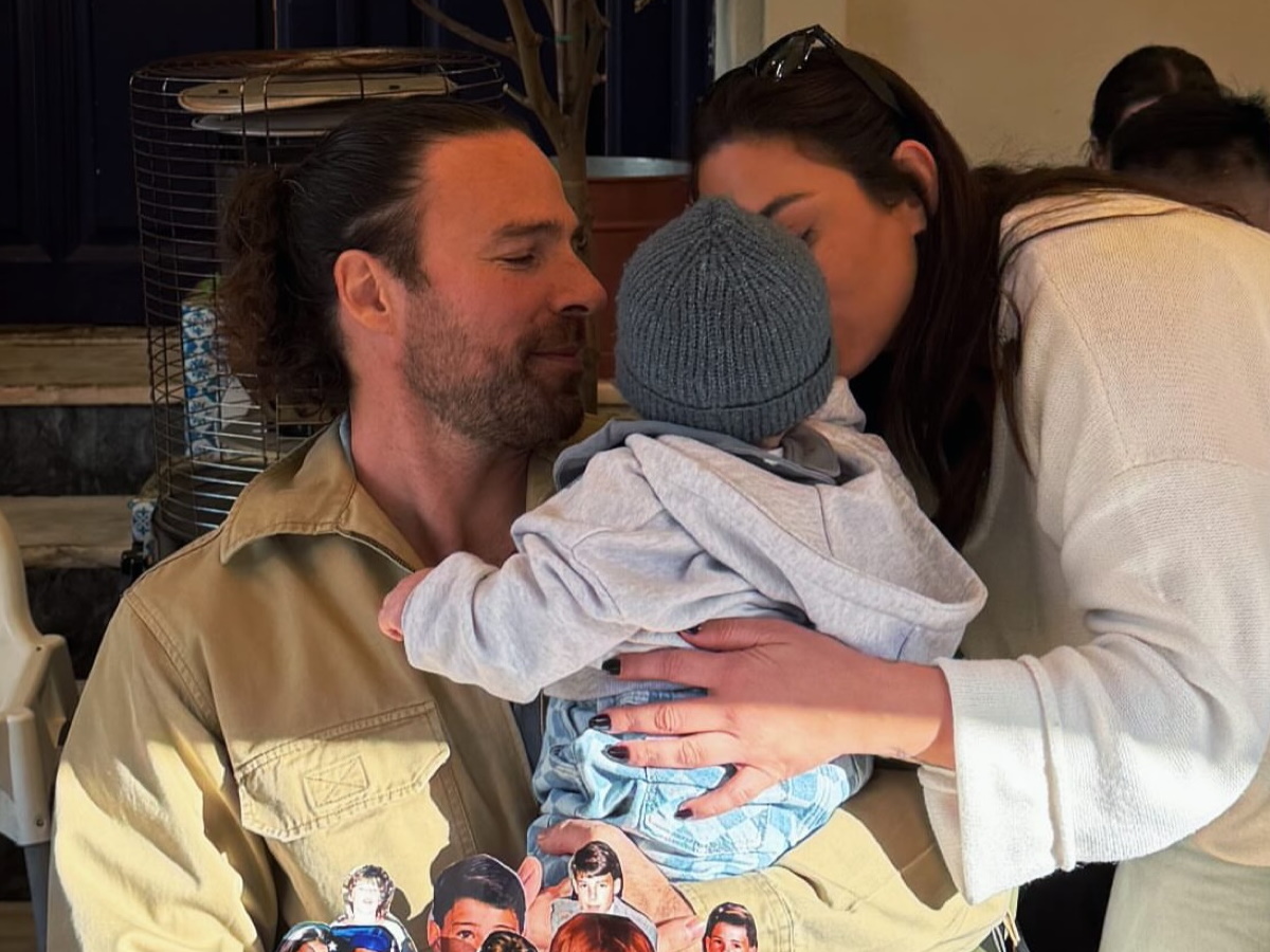 Γενέθλια για τον Γρηγόρη Μόργκαν – Έσβησε την τούρτα γενεθλίων του αγκαλιά με τον 8 μηνών γιο του