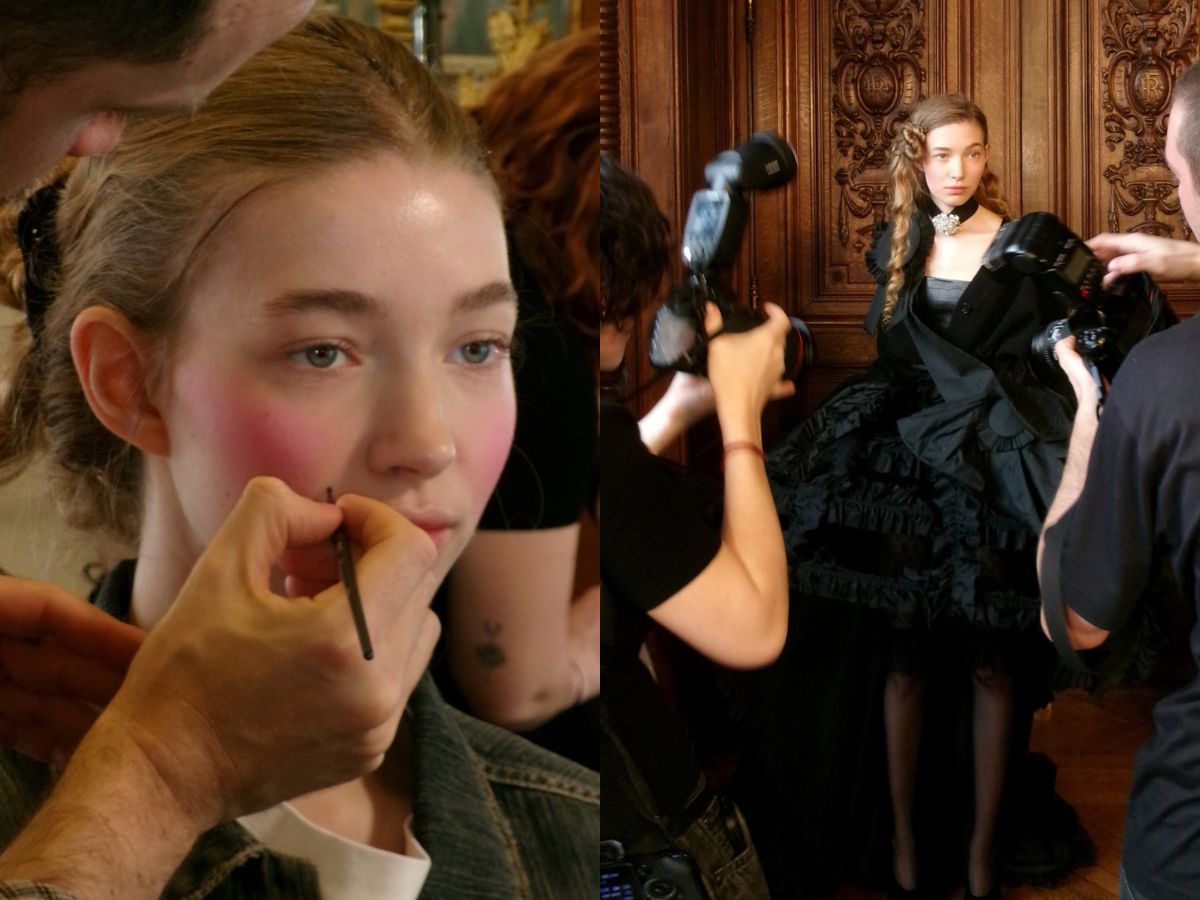 Nina Ricci: Roccoco αισθητική εμπνευσμένη από τη Μαρία Αντουανέτα με έντονο ρουζ και skincare στο επίκεντρο