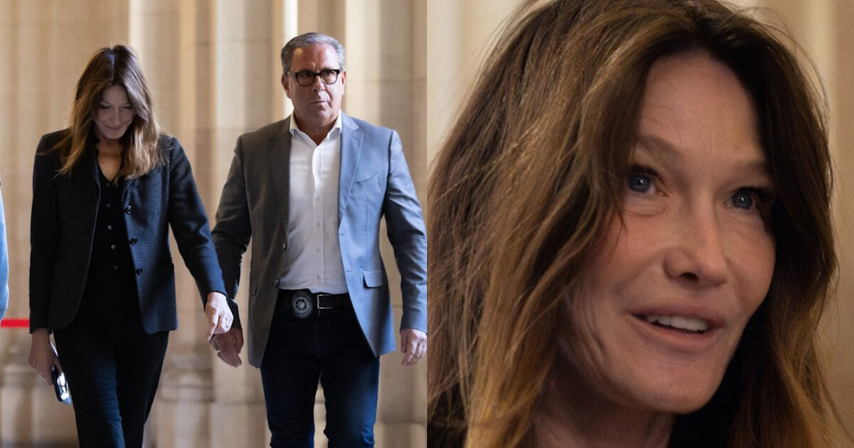 Κάρλα Μπρούνι: Η διαφορετική εικόνα της στο Εφετείο για τον Νικολά Σαρκοζί – Αγέλαστη και χωρίς μακιγιάζ