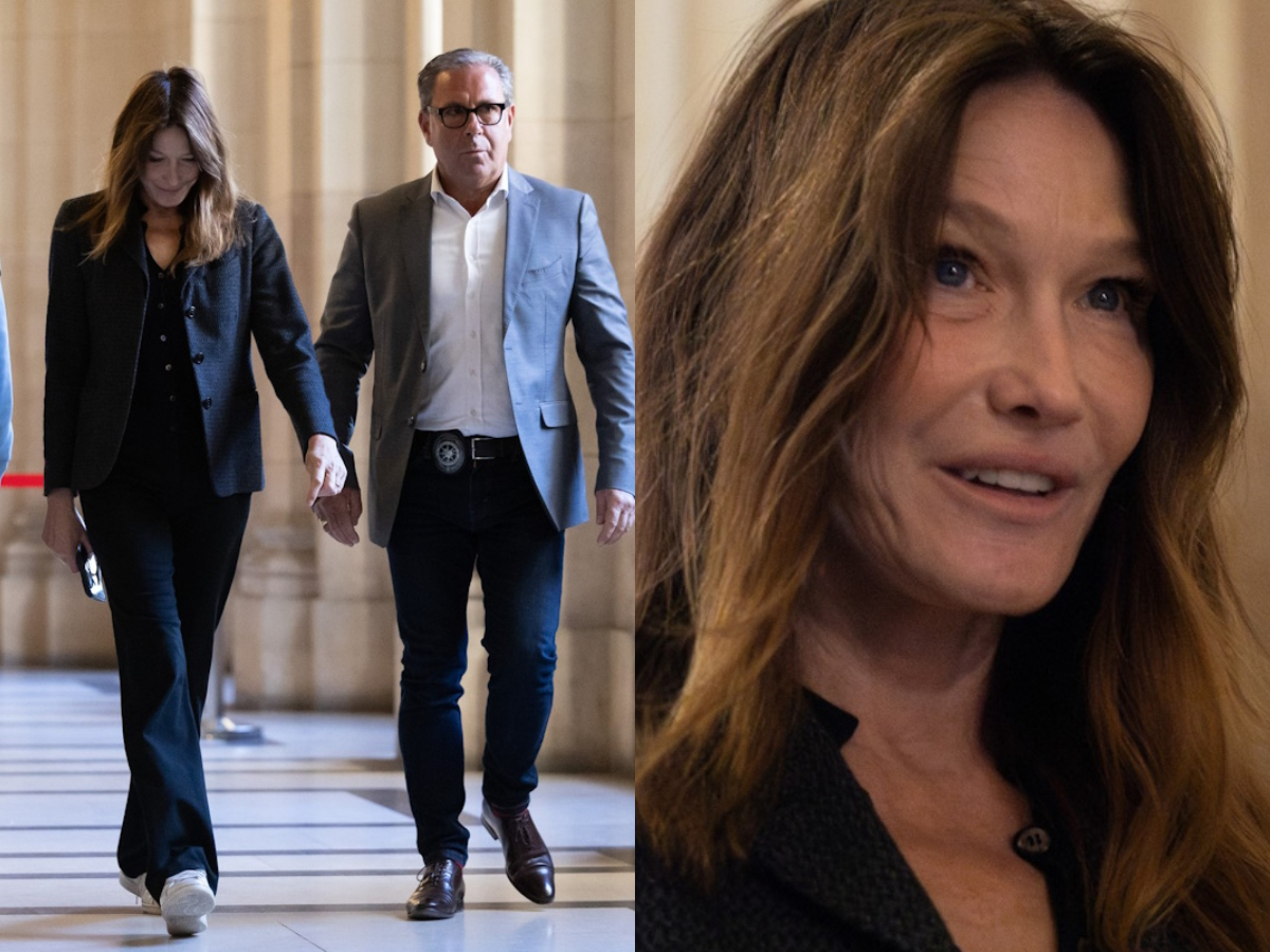 Κάρλα Μπρούνι: Η διαφορετική εικόνα της στο Εφετείο για τον Νικολά Σαρκοζί – Αγέλαστη και χωρίς μακιγιάζ