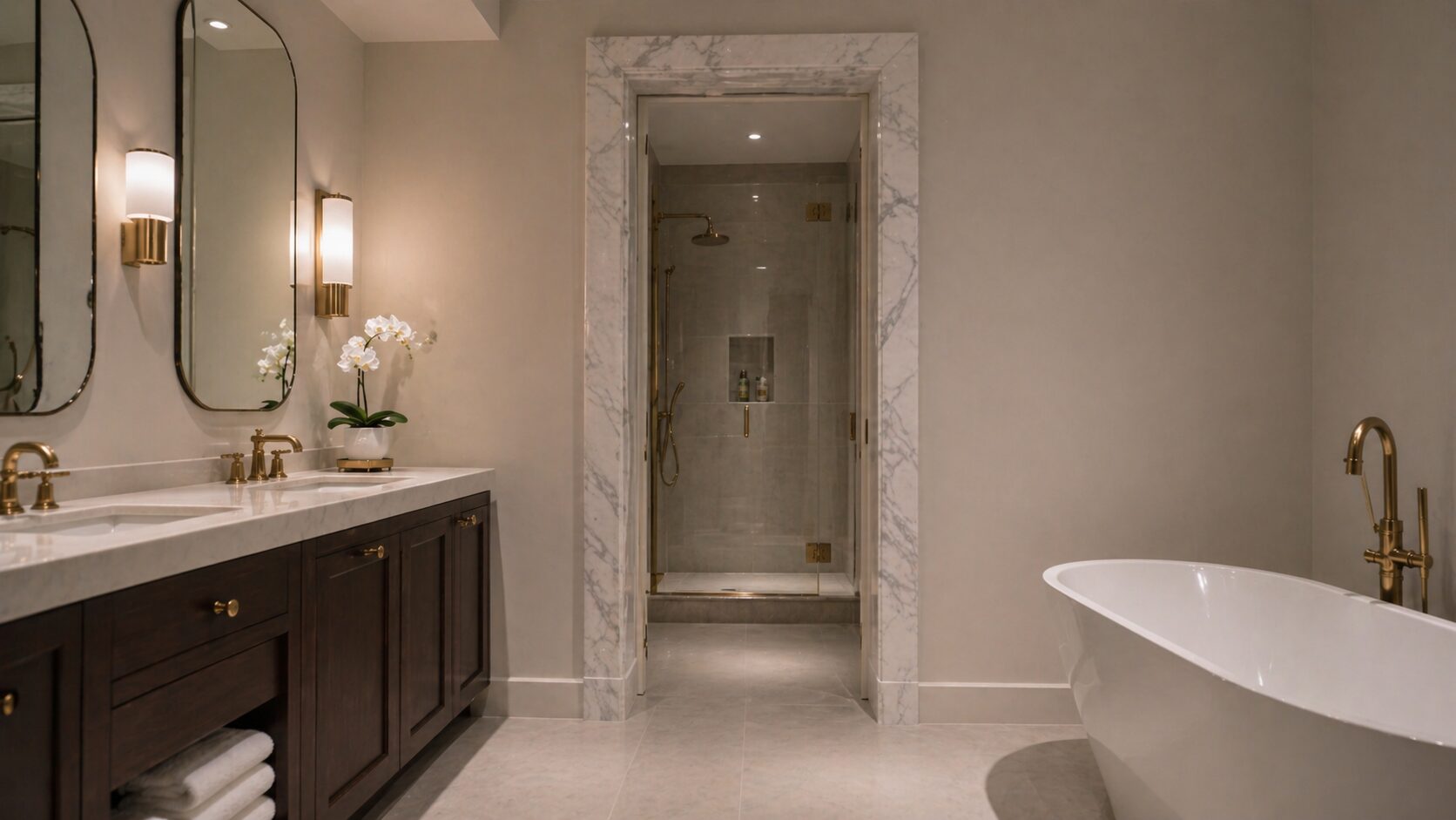 Η αρχιτεκτονική πινελιά που δίνει βάθος σε κάθε μοντέρνο μπάνιο