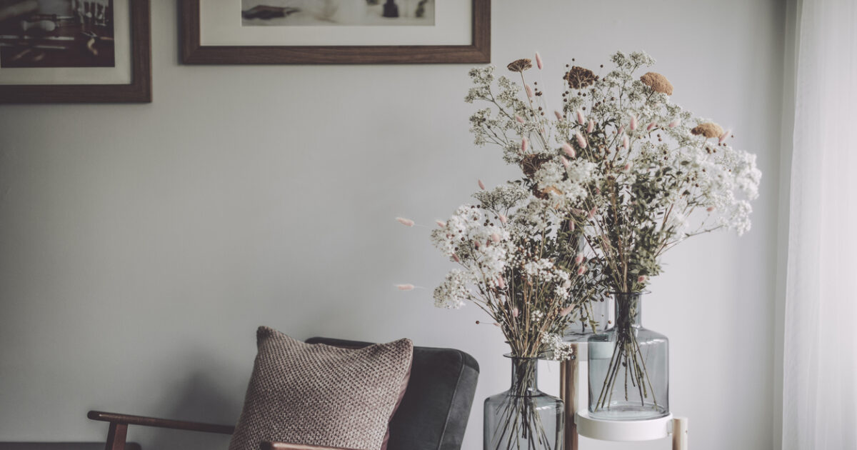Αποξηραμένα λουλούδια: Το πιο εύκολο trick για να αλλάξεις κάθε γωνία του σπιτιού