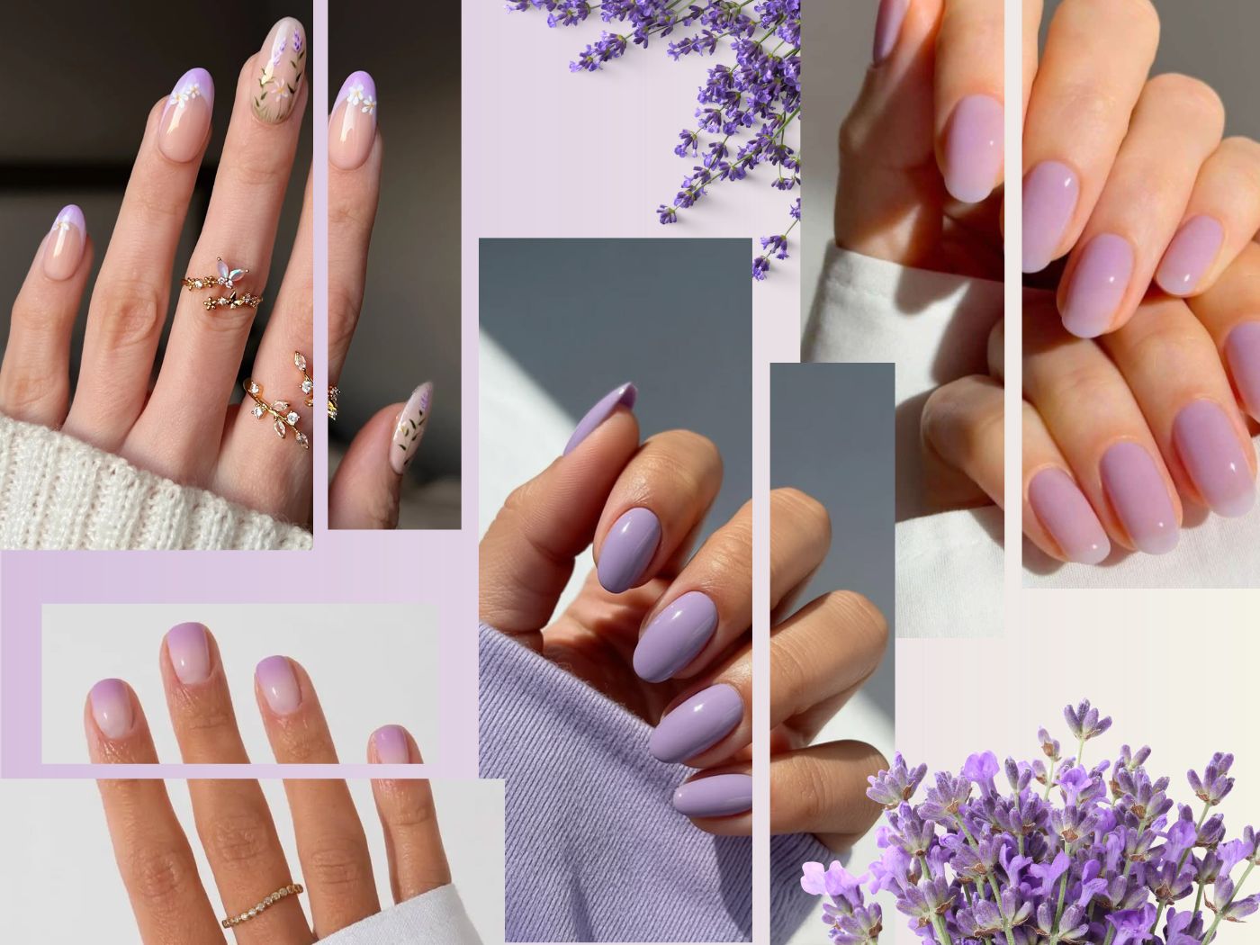 Lavender milk νύχια: To απόλυτο ανοιξιάτικο παστέλ μωβ μανικιούρ