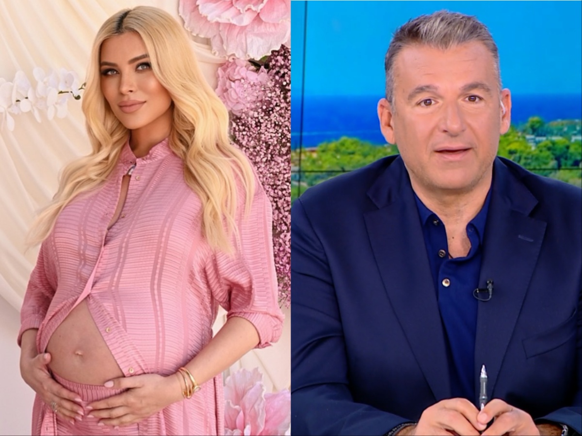 Γιώργος Λιάγκας: Οι on air ευχές στην Κατερίνα Καινούργιου, λίγες ημέρες πριν γεννήσει