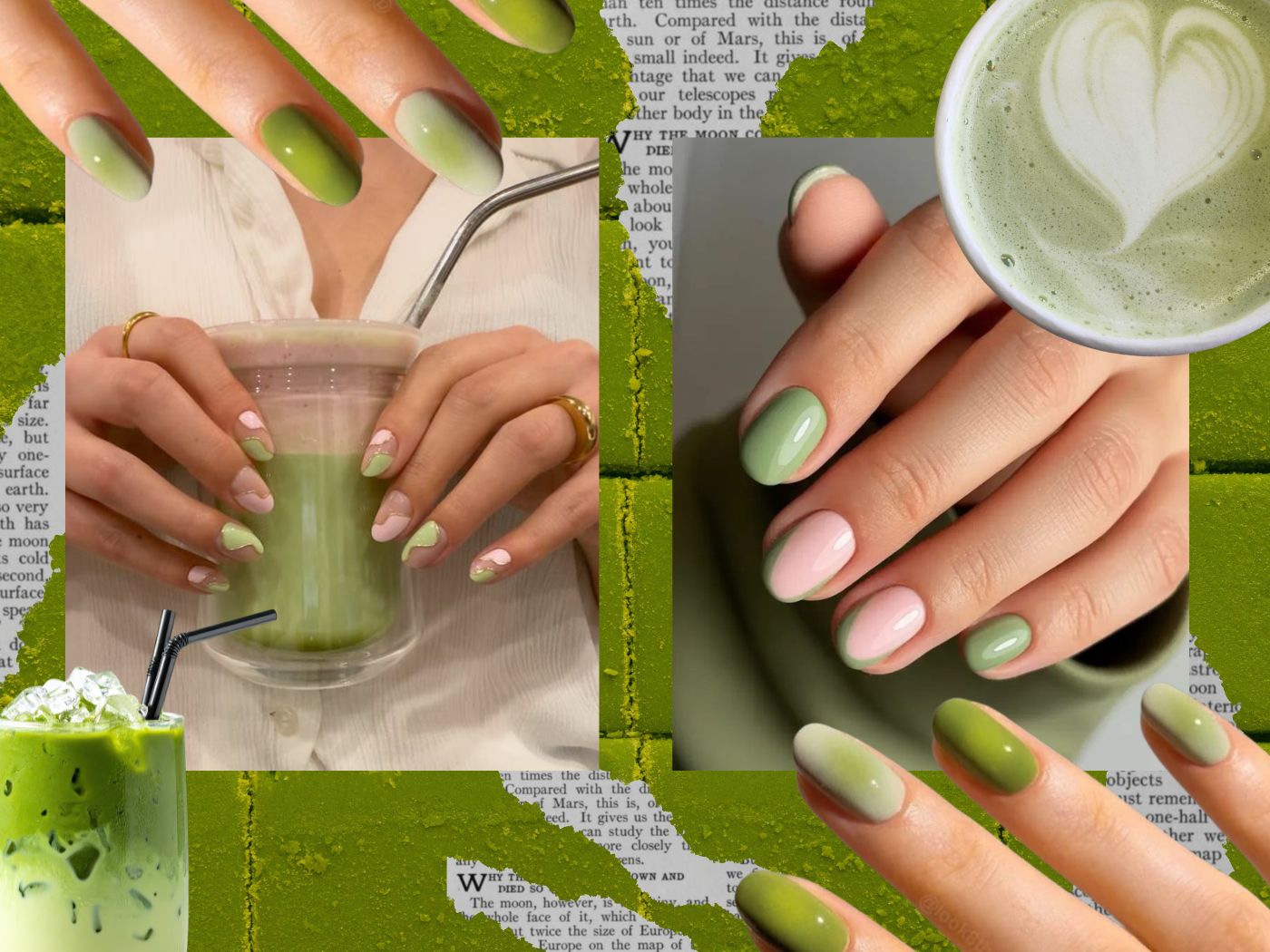 Matcha νύχια: Απαλό πράσινο παστέλ μανικιούρ εμπνευσμένο από το πιο viral ρόφημα