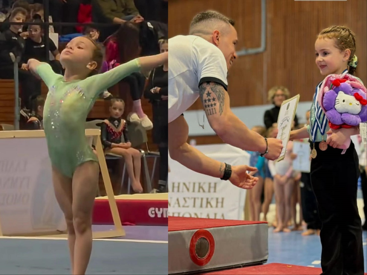 Λευτέρης Πετρούνιας – Βασιλική Μιλλούση: Η 6χρονη κόρη τους, Σοφία κατέκτησε τα πρώτα της χρυσά μετάλλια στην ενόργανη γυμναστική