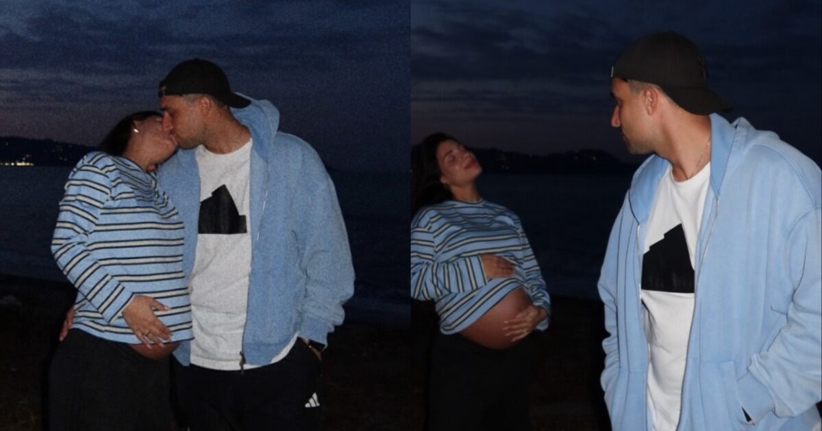 Σάκης Κατσούλης – Μαριαλένα Ρουμελιώτη: Οι φωτογραφίες από την παραλία και το παθιασμένο φιλί λίγο πριν γίνουν γονείς