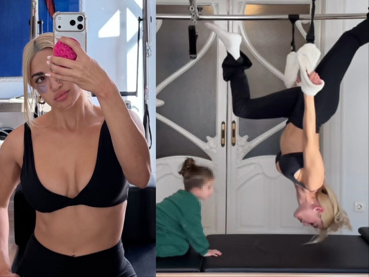 Ιωάννα Τούνη: Κάνει μάθημα πιλάτες μαζί με τον γιο της, Πάρη – Βίντεο