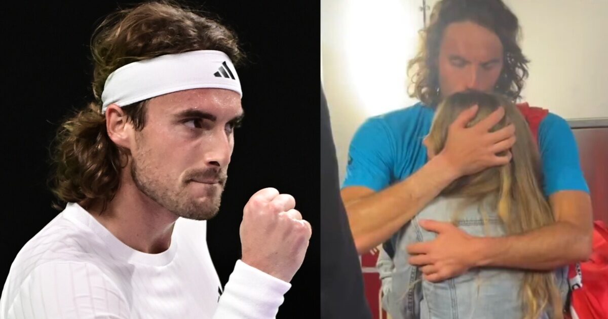 Στέφανος Τσιτσιπάς: Η αγκαλιά από την σύντροφό του μετά τη νίκη του στη Μαδρίτη – Βίντεο