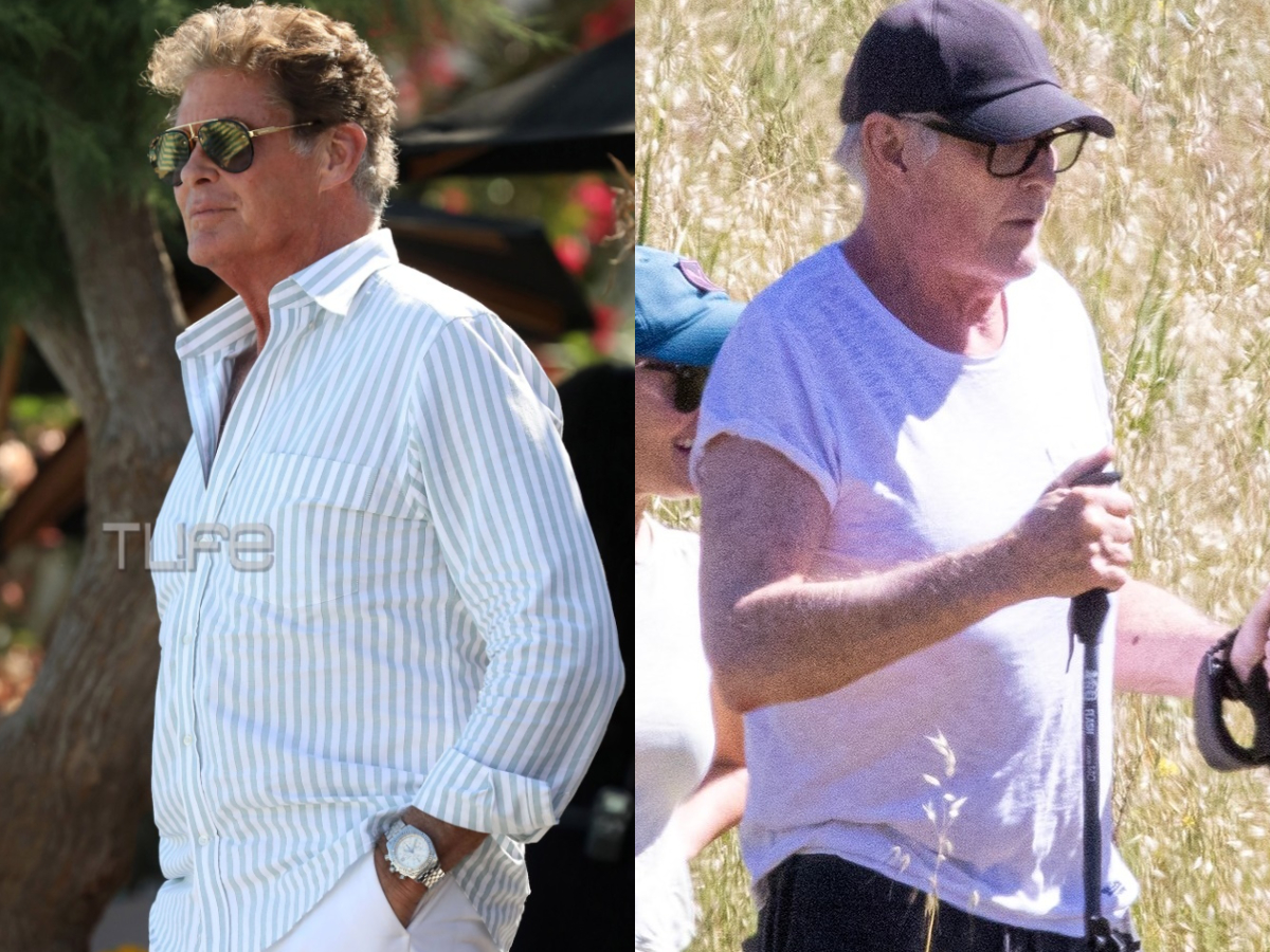 Αγνώριστος ο Ντέιβιντ Χάσελχοφ: Η σπάνια εμφάνιση μαζί με τη σύζυγό του