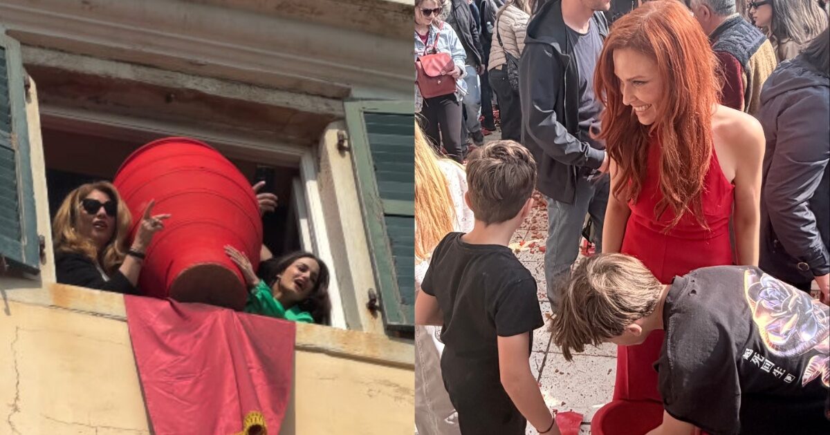 Σίσσυ Χρηστίδου – Άντζελα Γκερέκου: Στην Κέρκυρα στο παραδοσιακό έθιμο με τους Μπότηδες