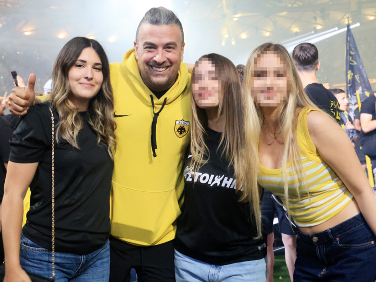 Γιάννης Αϊβάζης: Με την 17χρονη κόρη του, Ισμήνη πανηγύρισε για το πρωτάθλημα της ΑΕΚ – Φωτογραφίες