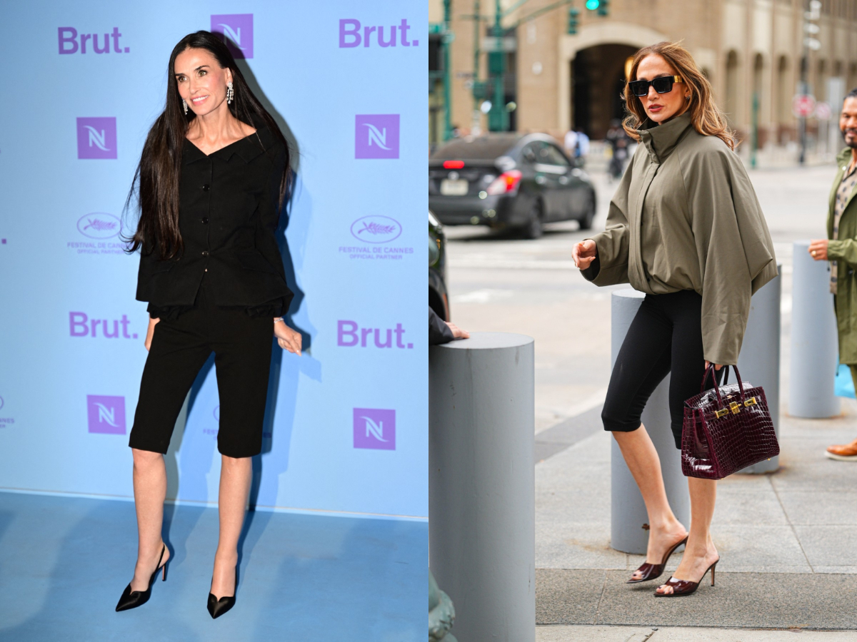 Capri παντελόνι: Η Demi Moore και η Jennifer Lopez το φόρεσαν αλλιώς! Εσύ ποιο στιλ διαλέγεις