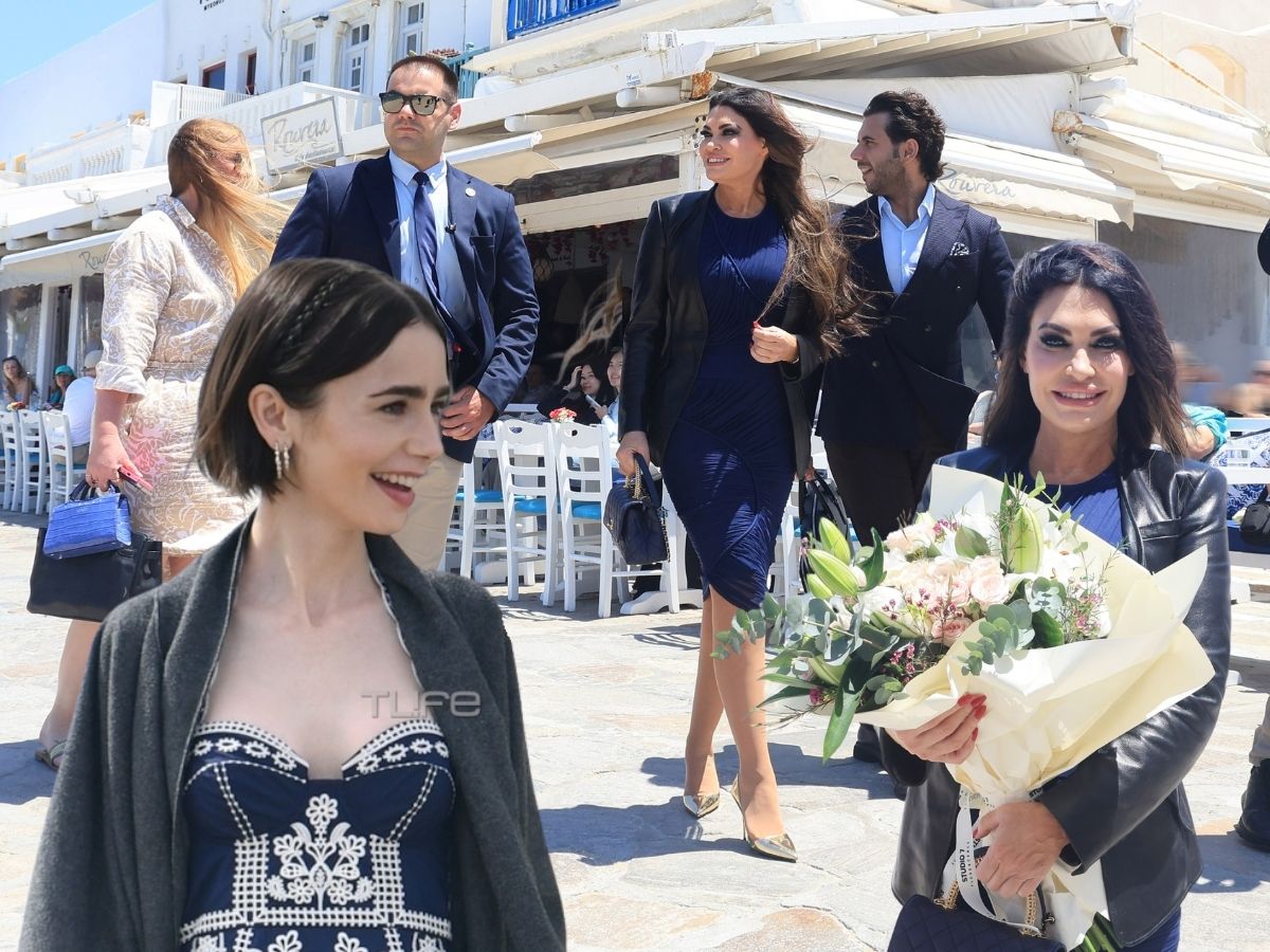 Κίμπερλι Γκίλφοιλ: Ο λόγος που ταξίδεψε στην Μύκονο και η συνάντηση με πρωταγωνιστή του «Emily in Paris»