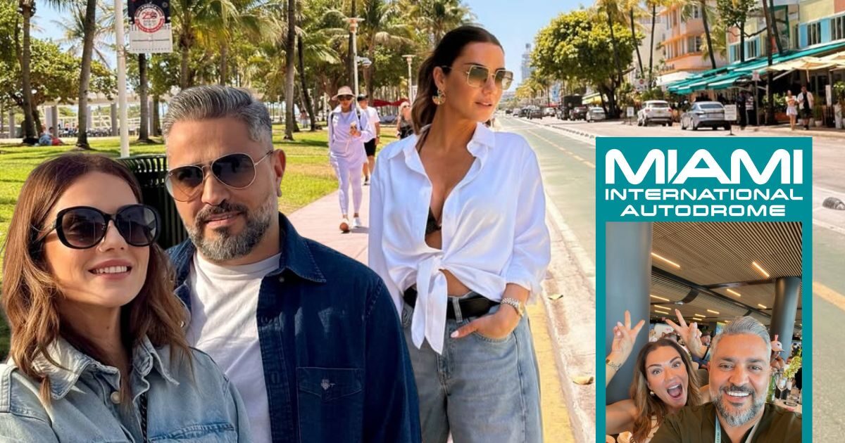 Βάσω Λασκαράκη – Λευτέρης Σουλτάτος: Το φωτογραφικό άλμπουμ από το ταξίδι στο Μαϊάμι και η εμπειρία στο Grand Prix της Formula 1