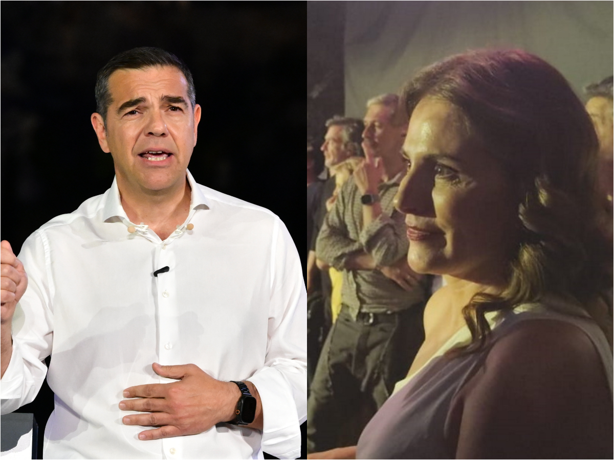 Αλέξης Τσίπρας: Με την Μπέττυ Μπαζιάνα στο πλευρό του, στα αποκαλυπτήρια του νέου κόμματος του στο Θησείο