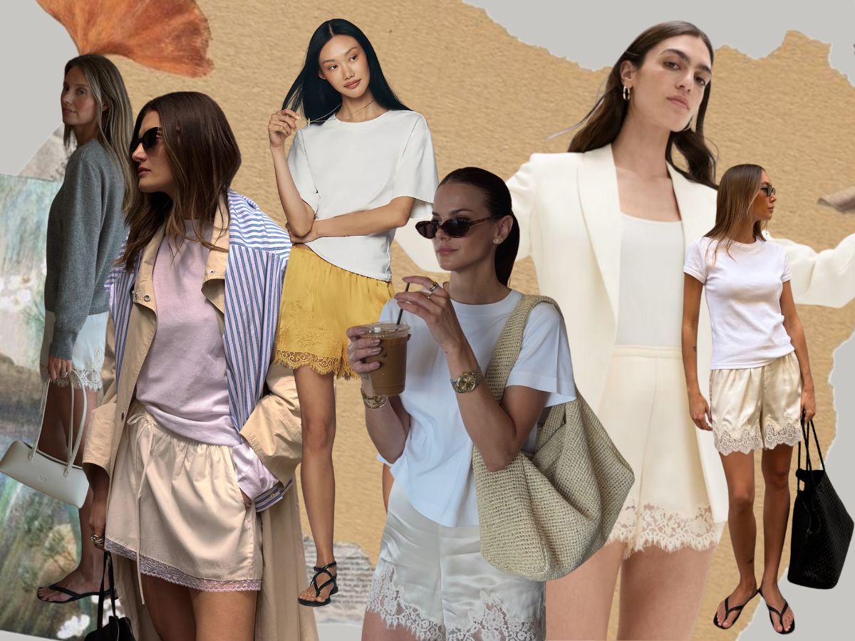 Lingerie shorts: Το σατέν σορτσάκι που μοιάζει με εσώρουχο επιστρέφει δυναμικά στο summer style