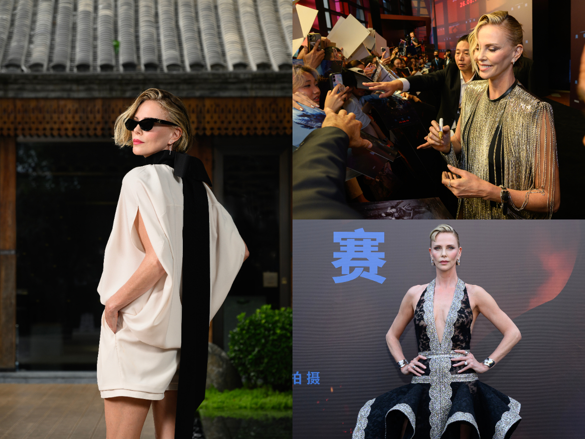 Charlize Theron: Βρίσκεται στο Πεκίνο για την «Οδύσσεια» και συνεχίζει τις epic εμφανίσεις