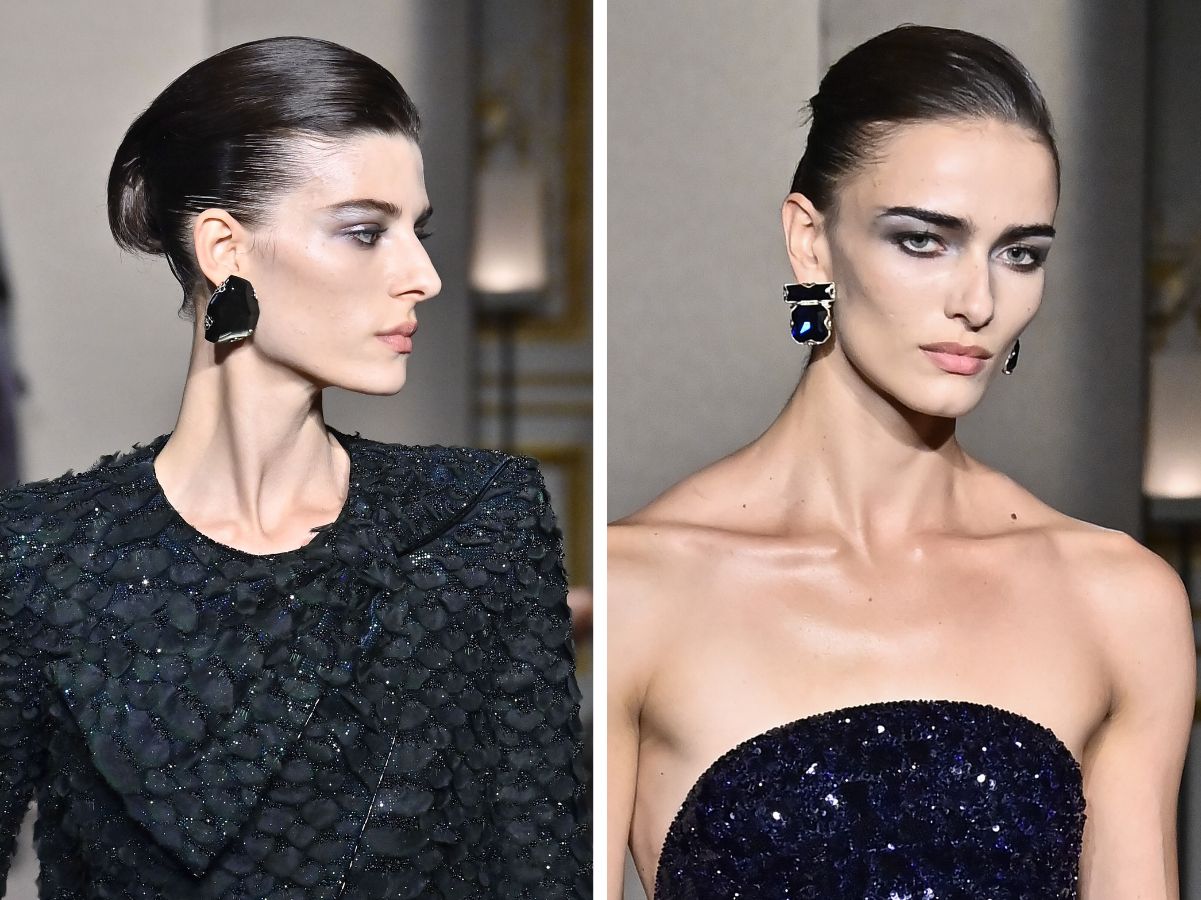Giorgio Armani Privé Couture FW26: Ανάγλυφα σινιόν και ψυχροί τόνοι στα μάτια σε έναν αναπάντεχο δημιουργικό διάλογο