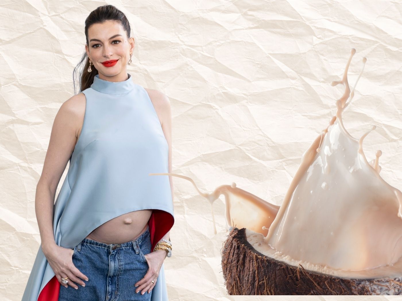 Τα coconut-latte νύχια της Anne Hathaway είναι το πιο ακαταμάχητο μανικιούρ του καλοκαιριού