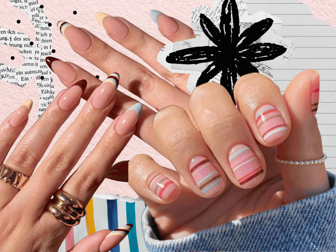 Stripey nails: Το playful manicure που θυμίζει vintage καλοκαίρια στη Μεσόγειο