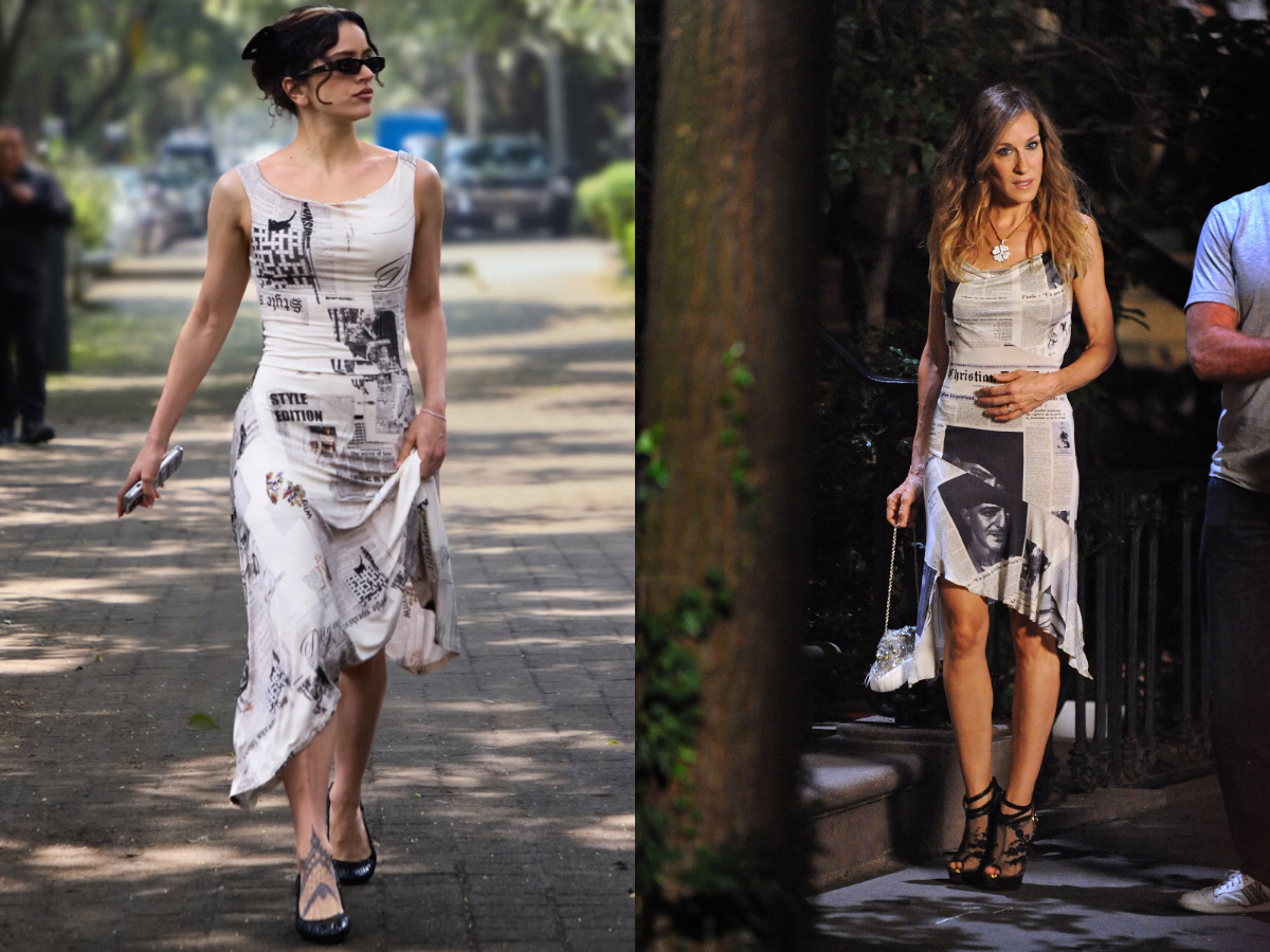Το φόρεμα – εφημερίδα της Carrie Bradshaw συνεχίζει να εμπνέει: Η Rosalía δίνει τη δική της εκδοχή