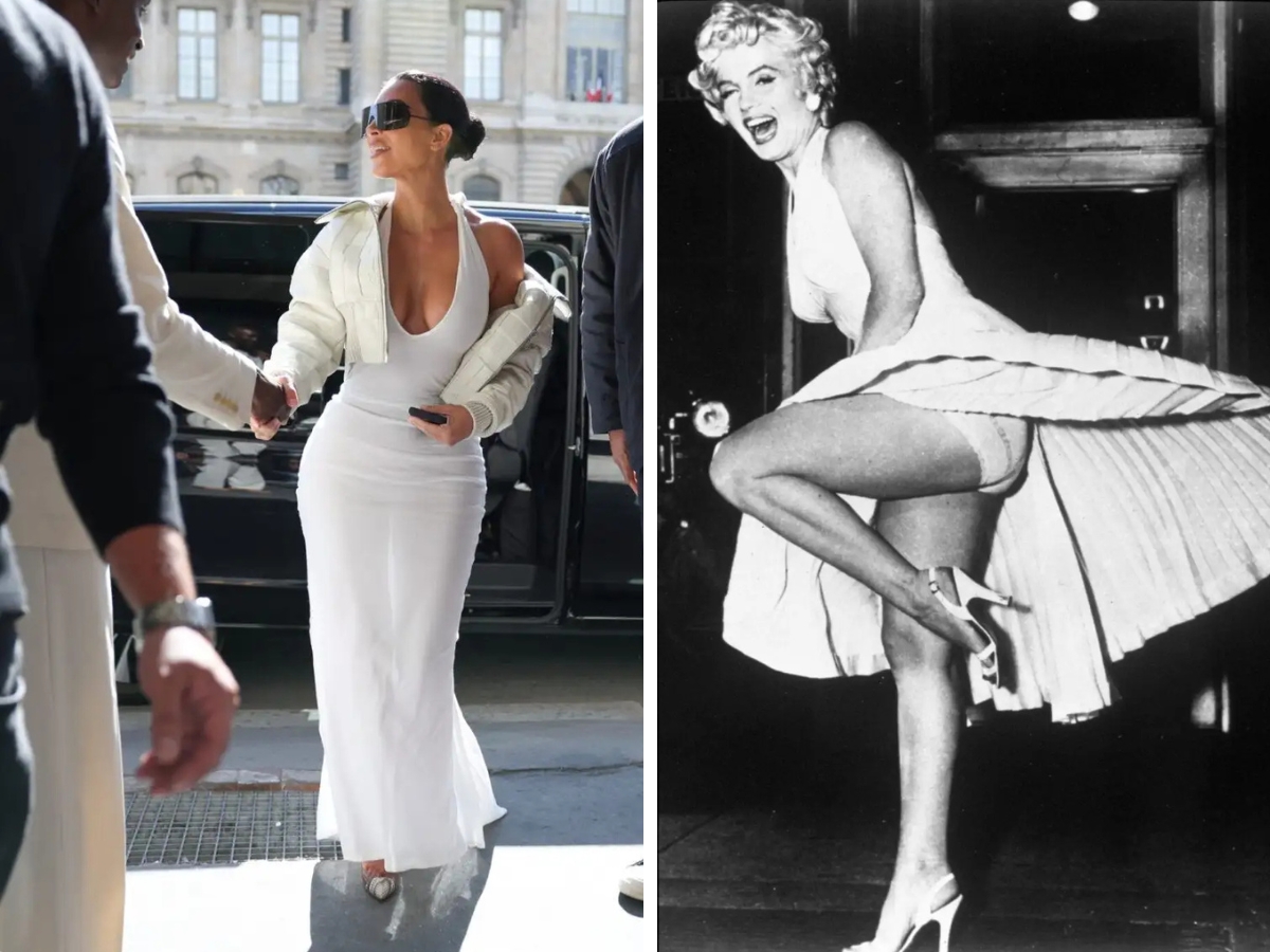 Η Kim Kardashian μεταμορφώνεται (ξανά!) σε Marilyn Monroe – Το λευκό φόρεμα που έκλεψε τις εντυπώσεις στο Παρίσι