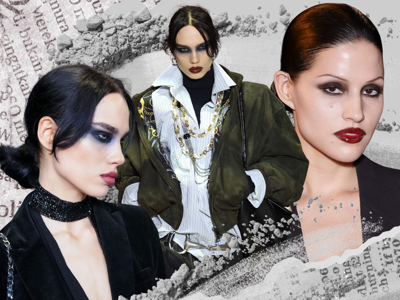 Keep it bold: Η αναβίωση του ’90s grunge μακιγιάζ με smoky eyes και βαθύ κόκκινο κραγιόν