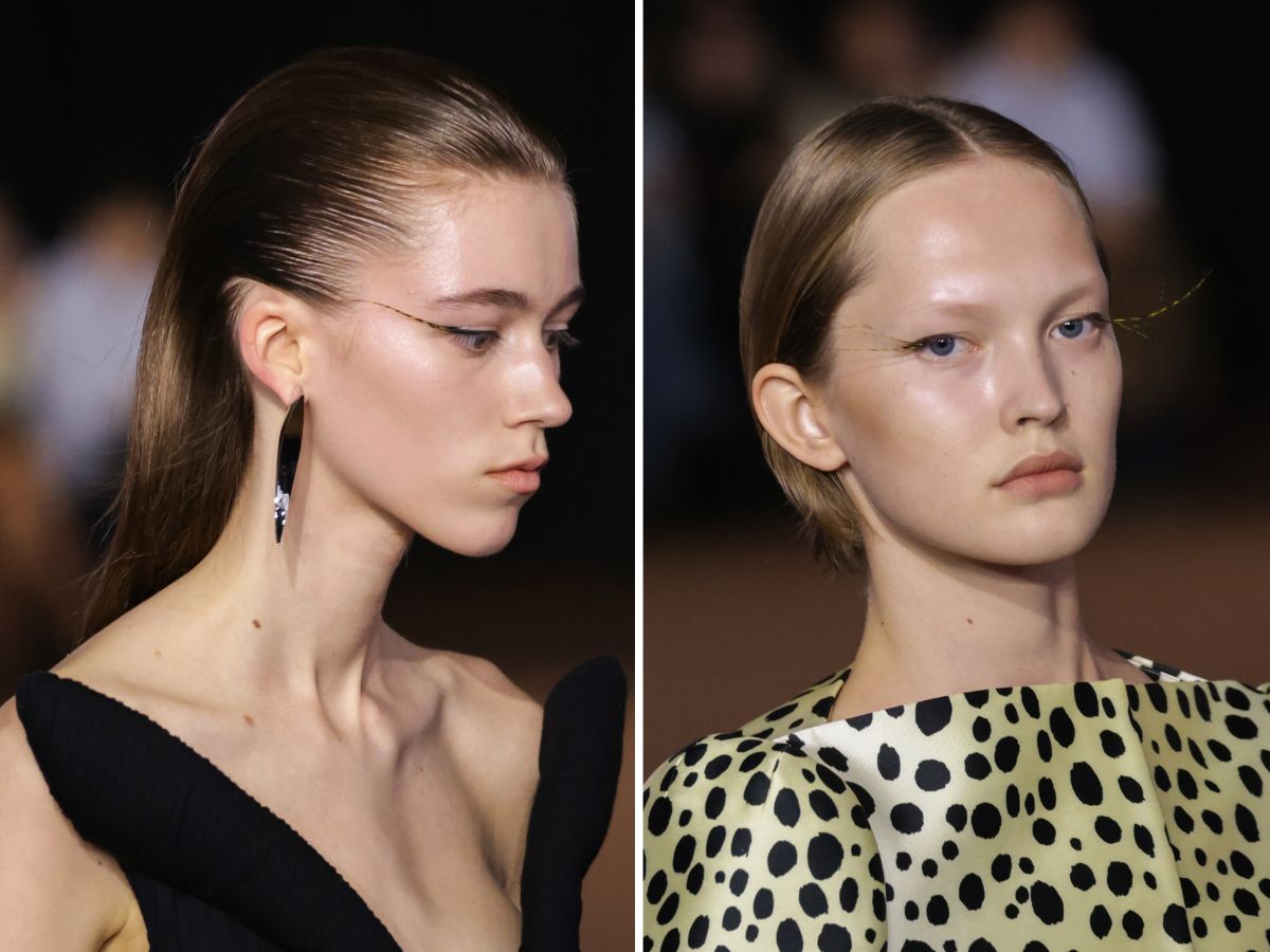 Mugler SS27: Το πιο εξωπραγματικό beauty look της Εβδομάδας Μόδας του Παρισιού με extra long βλεφαρίδες και bold eyeliner