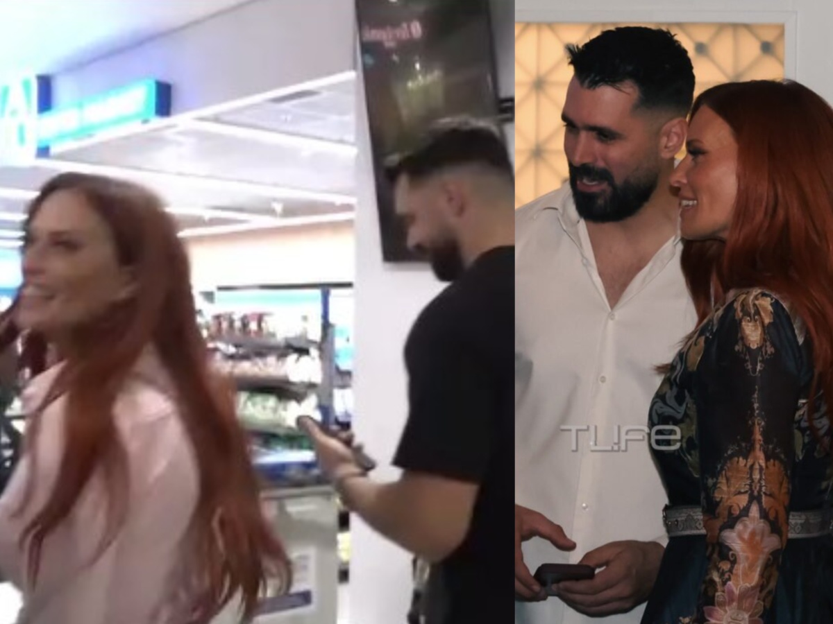 Σίσσυ Χρηστίδου: Στο αεροδρόμιο με τον σύντροφό της, Στέφανο Νεδέλκο – Η αντίδρασή της στην κάμερα